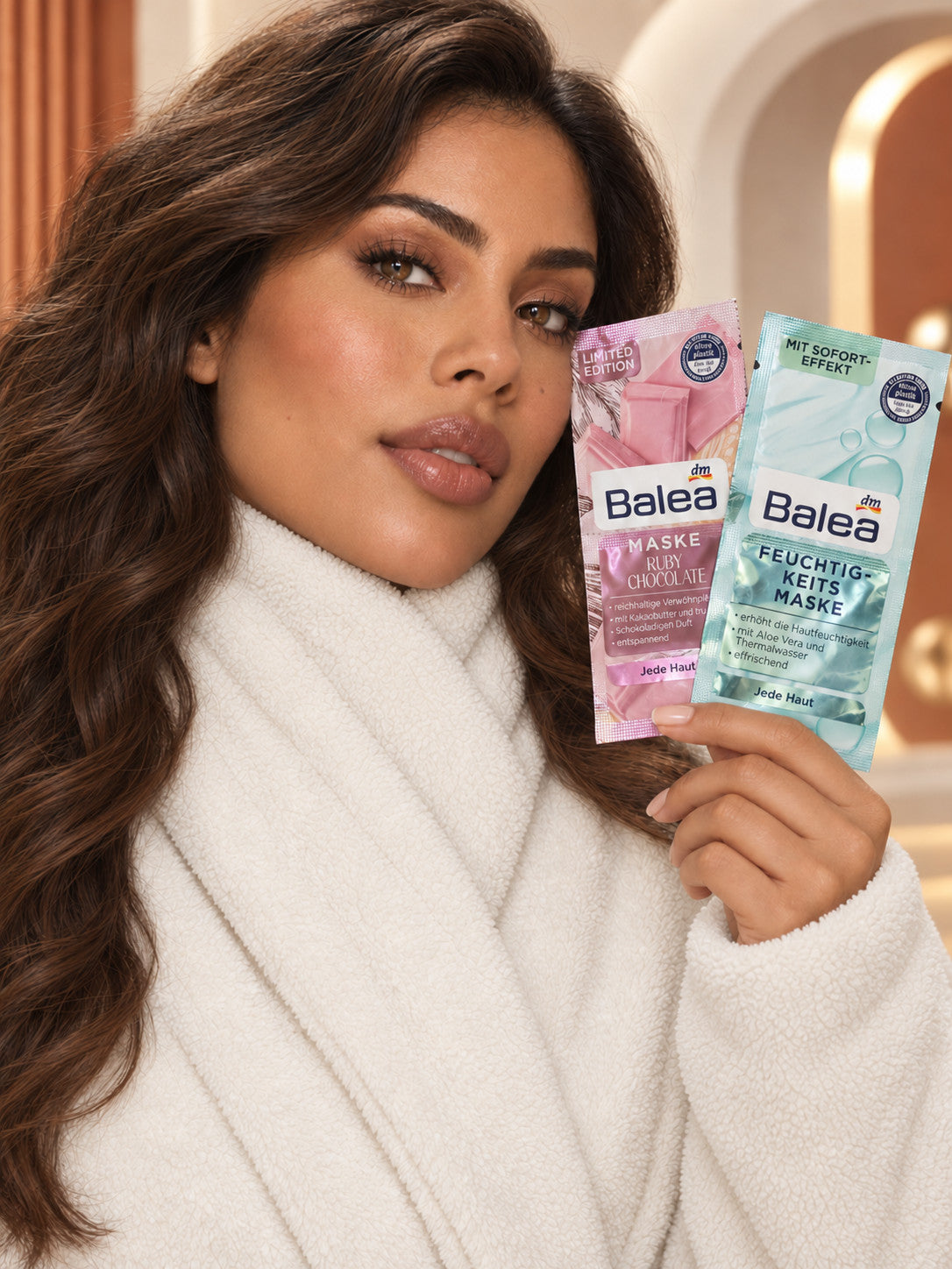 Balea Face Mask Sachets - Ruby Chocolate &amp; Moisture