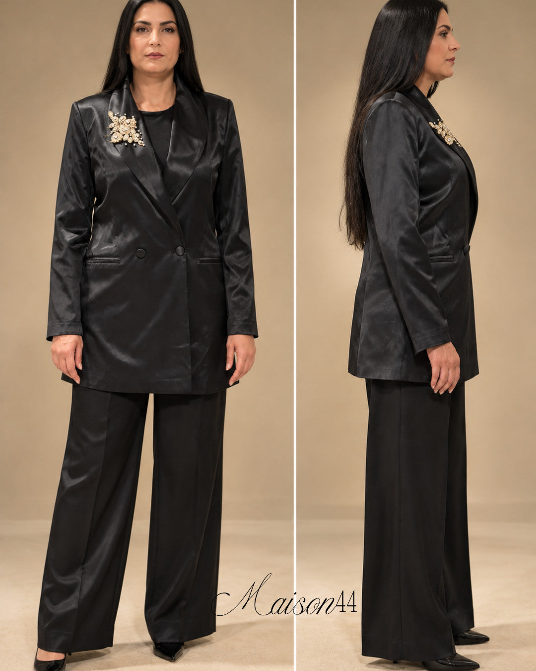 Blazer Satin Black