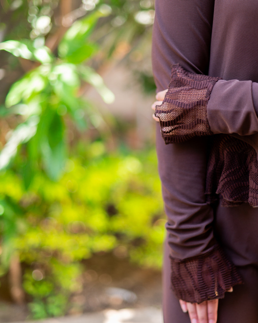 Brown Lace Suit