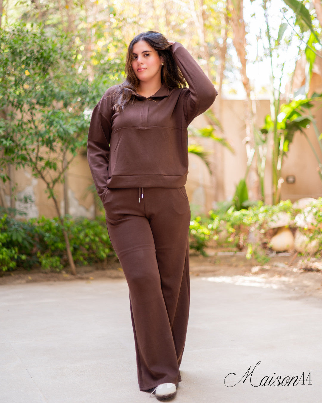 Brown Sweat Suit