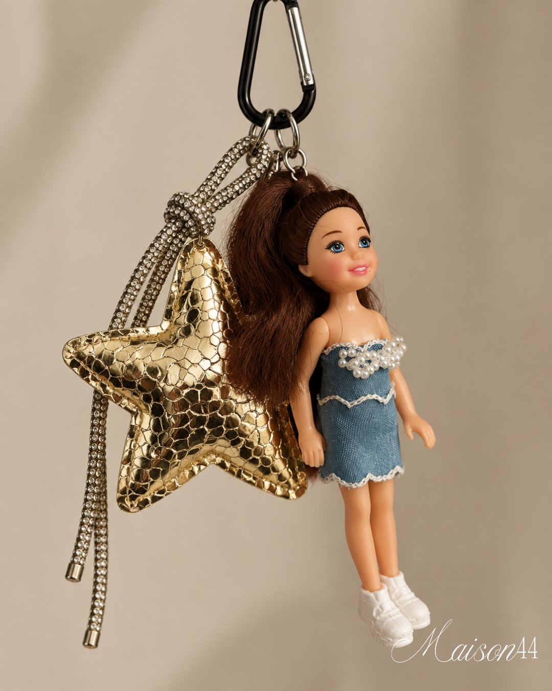 Doll Bag Charm, Gold Star