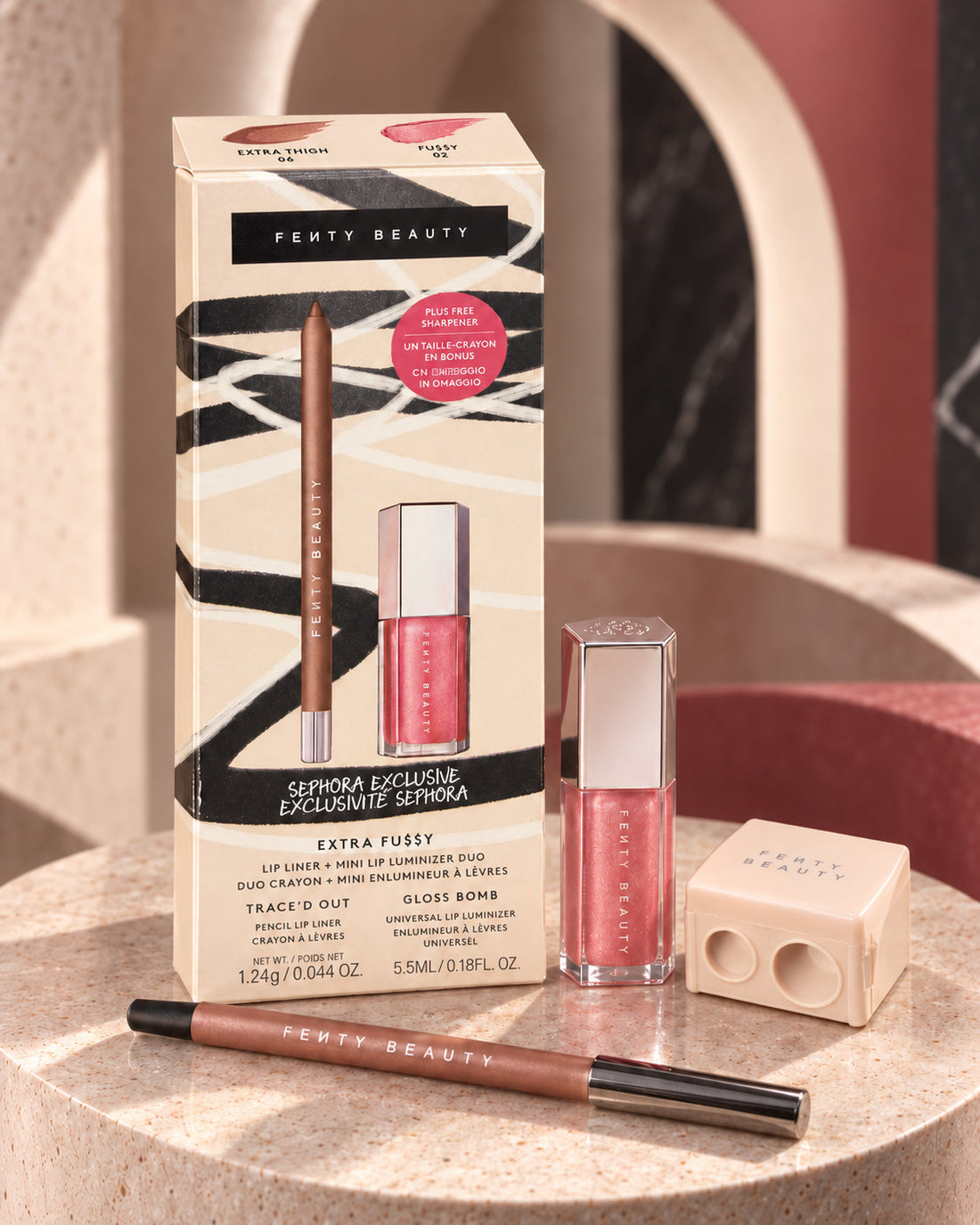 Fenty Beauty Lip Liner & Mini Gloss Bomb Duo - Extra Fussy
