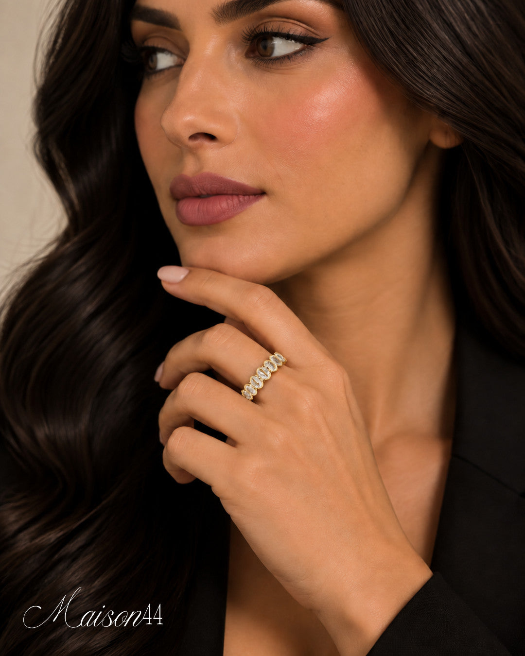 Gold Baguette Eternity Ring