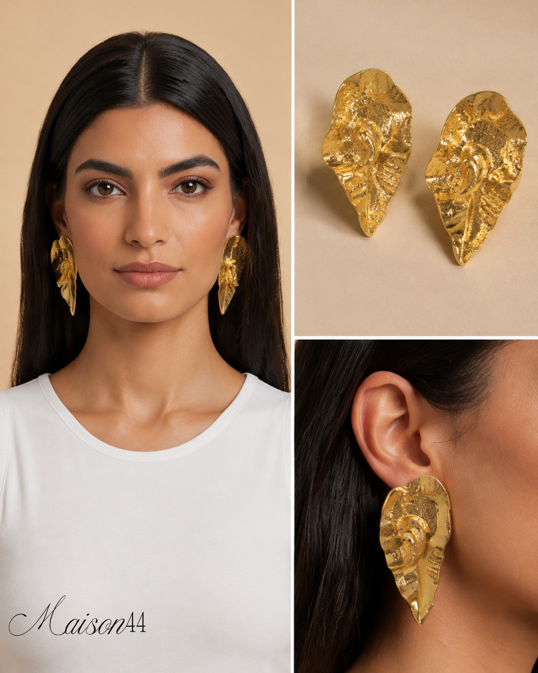 Gold Leaf Earrings