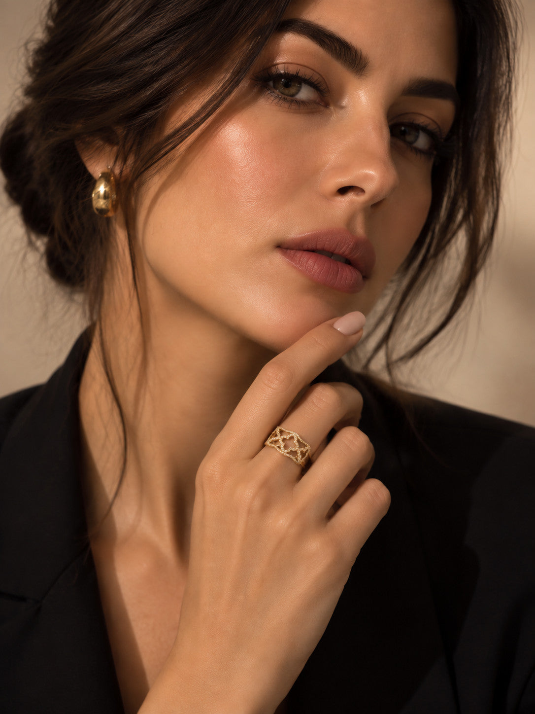 Gold Open Knot Ring
