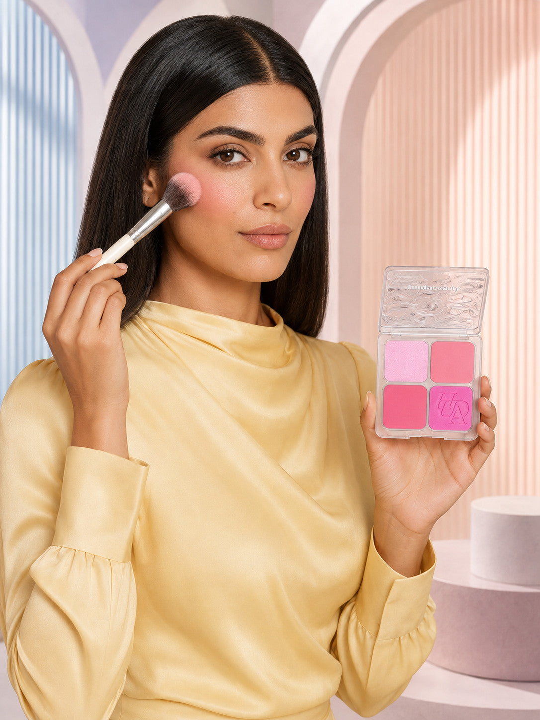 Huda Beauty Blusher Palette - Baby Pink
