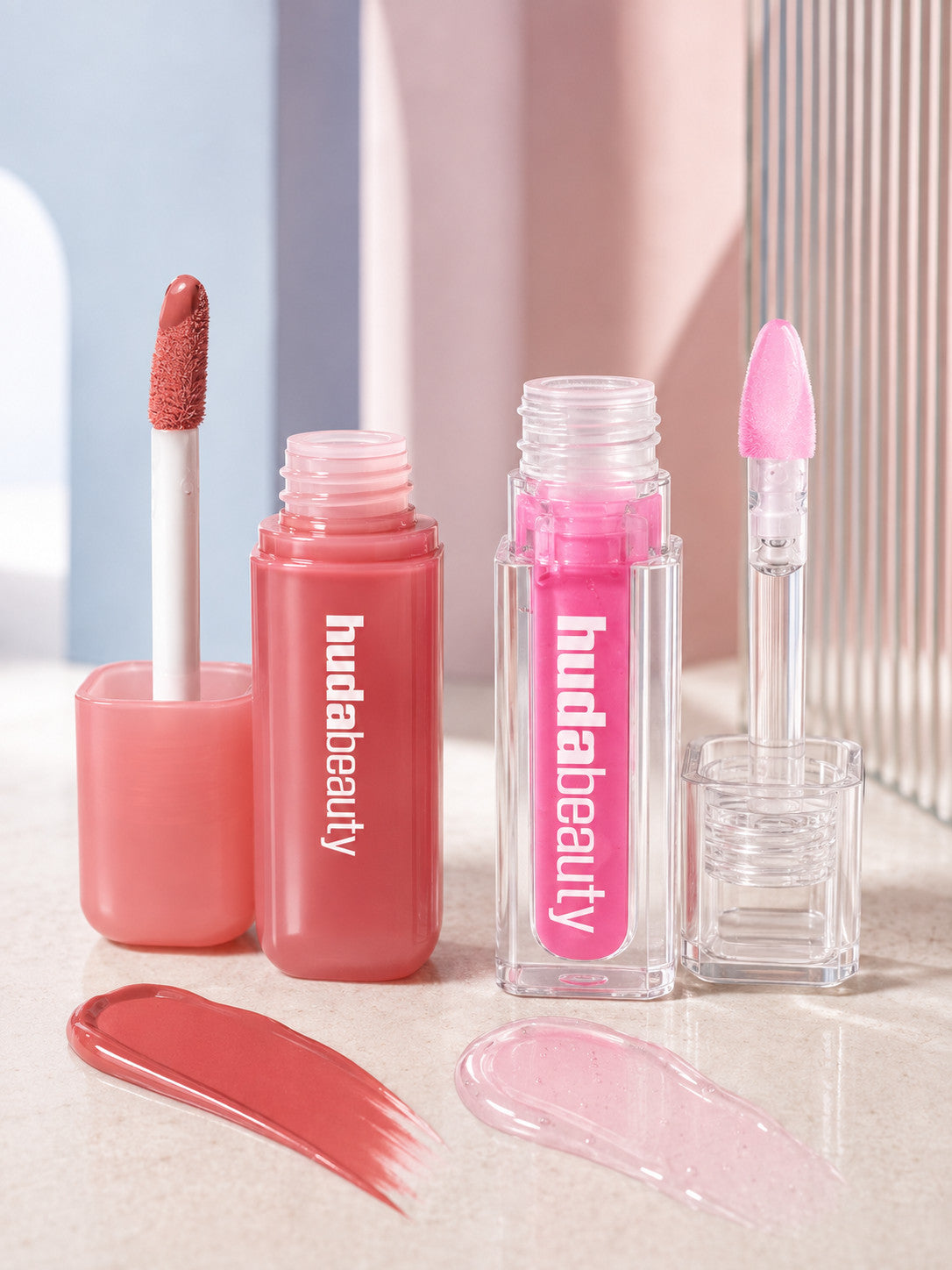 Huda Beauty Blusher &amp; Lip Gloss Set