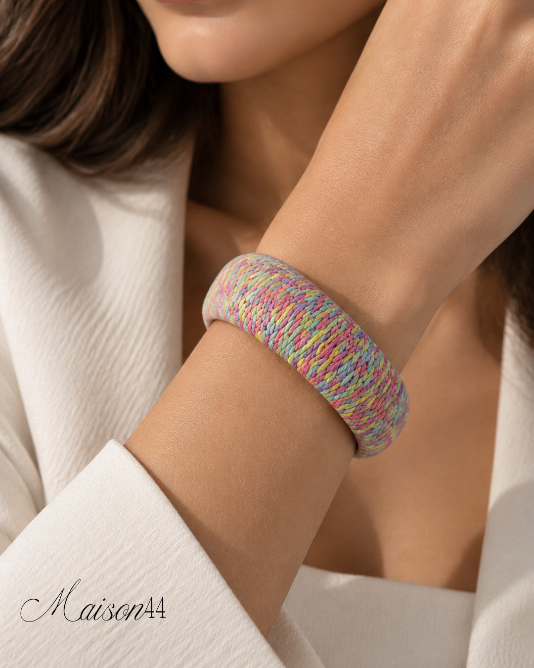 Multicolour Woven Bangle