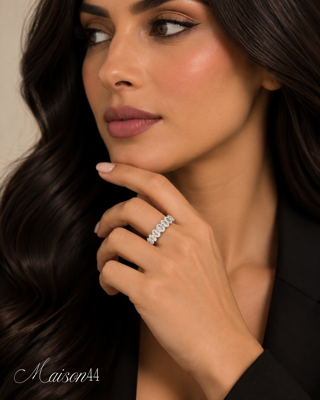 Silver Baguette Eternity Ring
