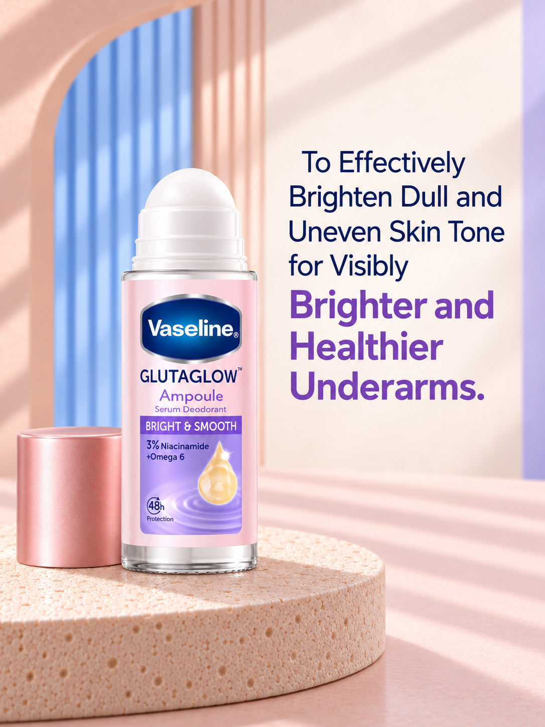 Vaseline Glutaglow Ampoule Serum Deodorant - Bright &amp; Smooth
