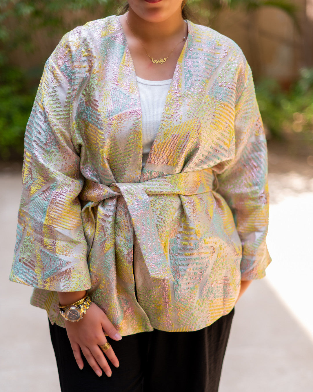 Yellow &amp; White Jacket